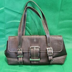 MAXX NEW YORK BROWN LEATHER PURSE